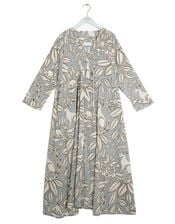 One Hundred Stars Sphinx Pintuck Maxi Dress, Grey (GREY), large