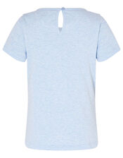 Sequin Bunny T-Shirt, Blue (BLUE), large