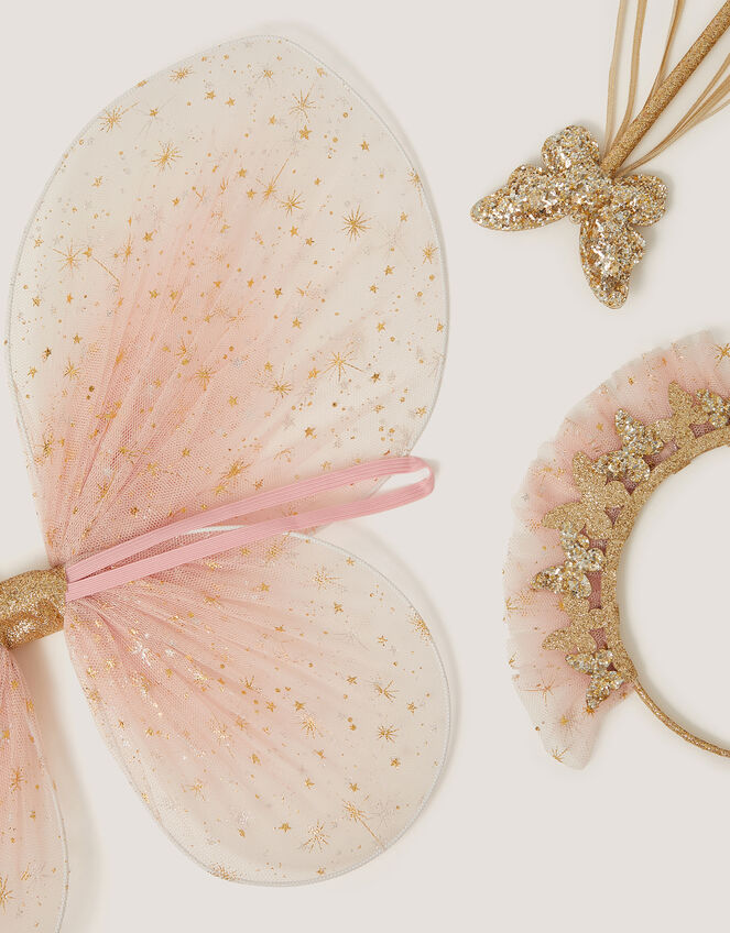 Butterfly Wings, Tiara & Wand Set, , large