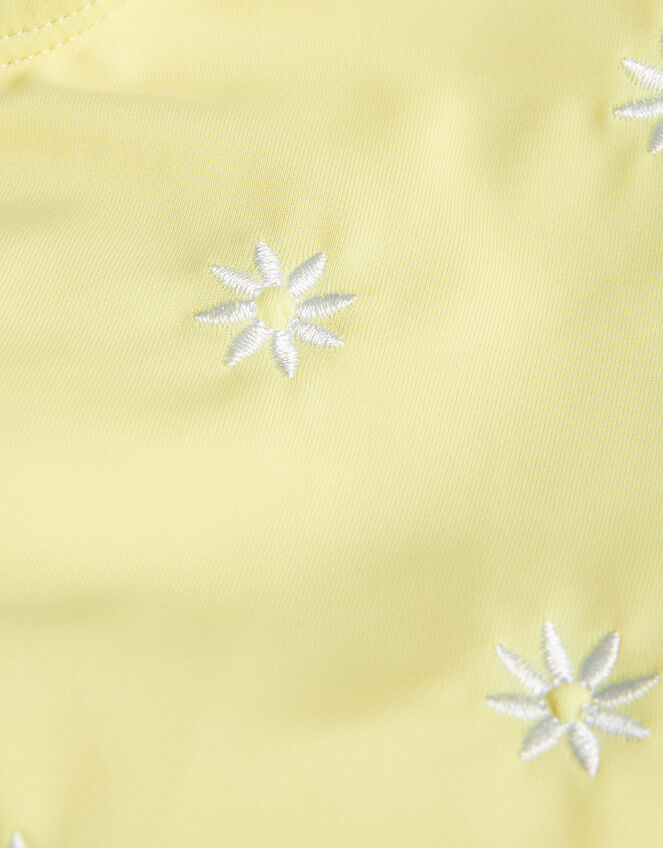Amalfi Daisy Embroidered Swimsuit, Yellow (YELLOW), large