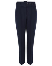 Erica Tapered Leg Trousers, Blue (NAVY), large