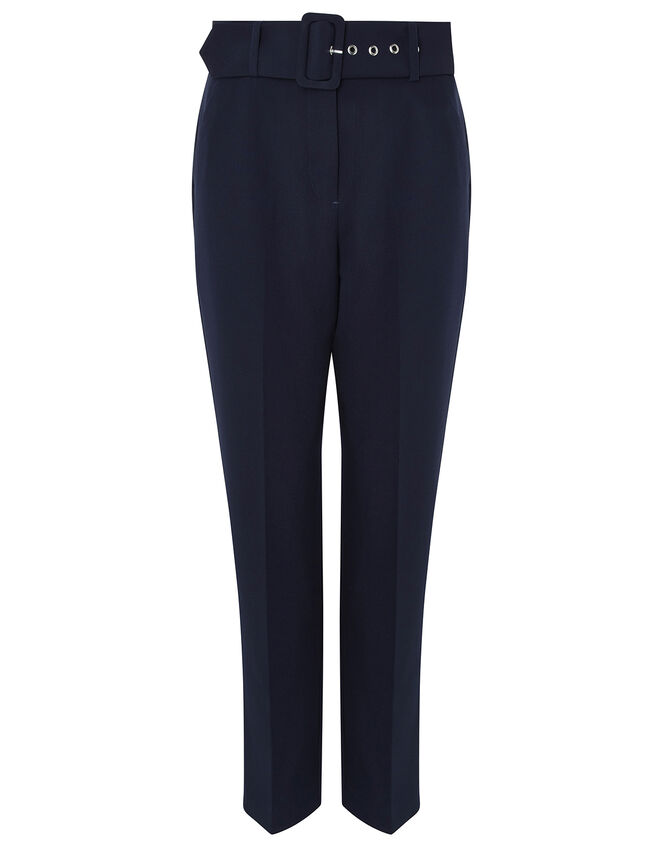 Erica Tapered Leg Trousers, Blue (NAVY), large