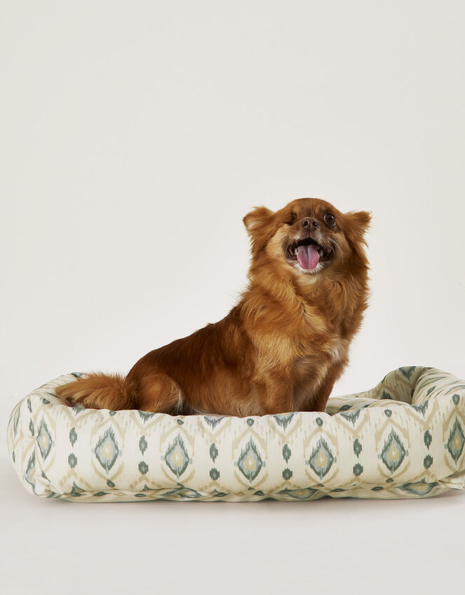 Ikat Print Pet Bed, , large