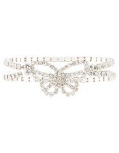 Diamante Butterfly Stretch Bracelet, , large