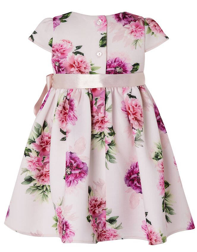 Baby Deena Floral Scuba Dress, Pink (PINK), large