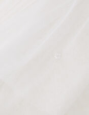 Pearl Flower Embellished Veil, , large