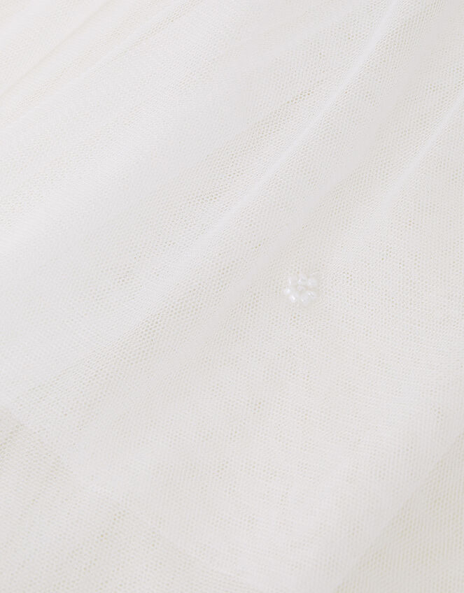 Pearl Flower Embellished Veil, , large