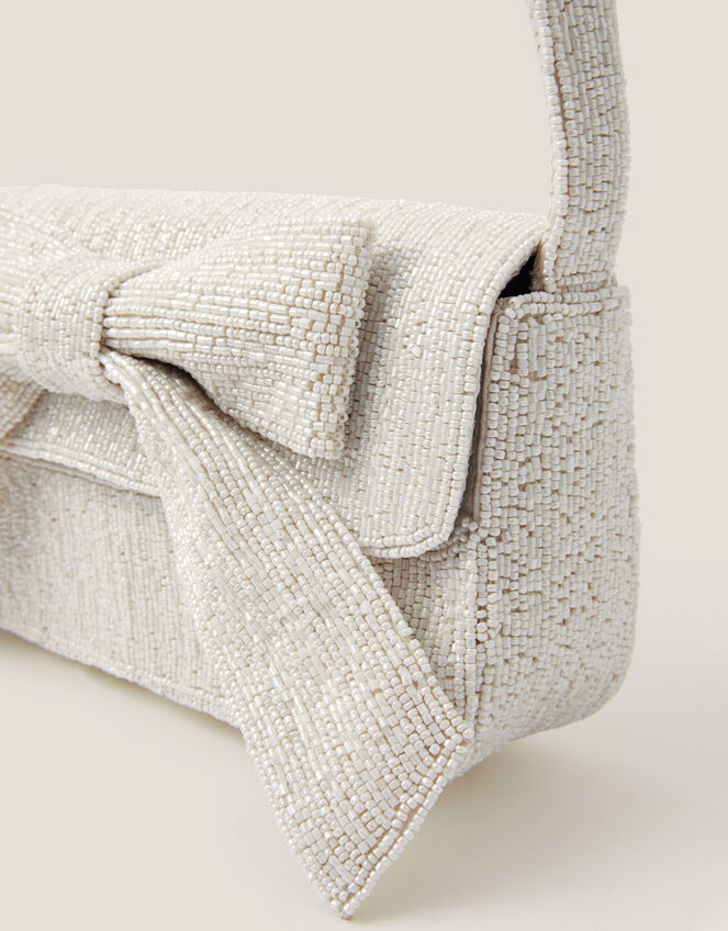 Ayla Beaded Bow Bag, , large