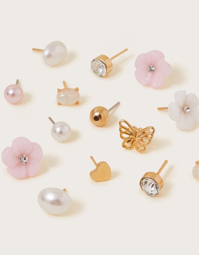 10-Pack Stud Earrings, , large