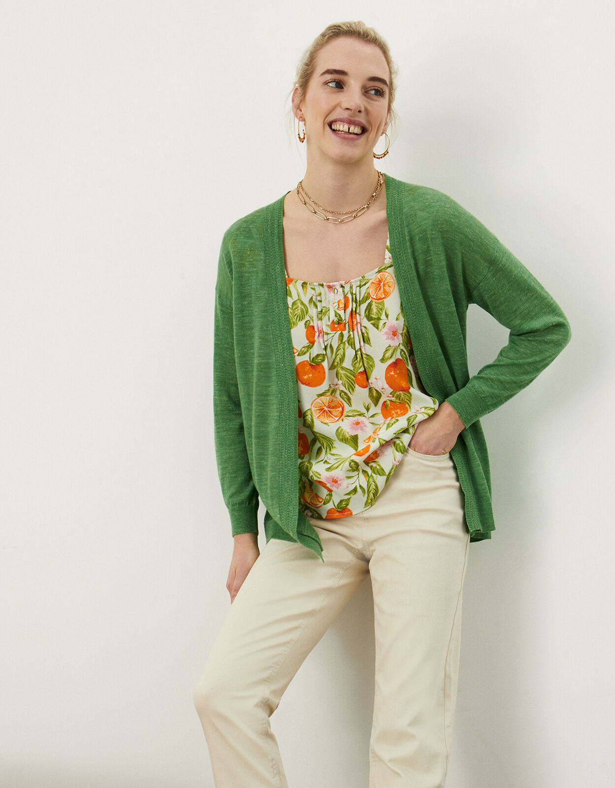 Linen summer cardigan online