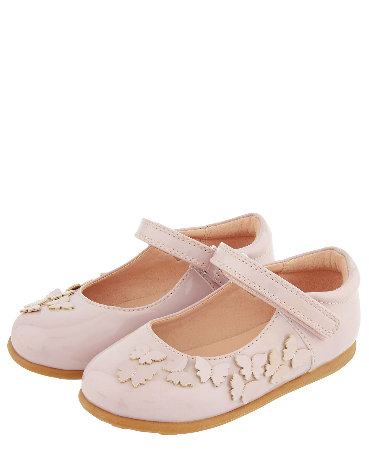 Baby Butterfly Patent Walker Shoes Pink
