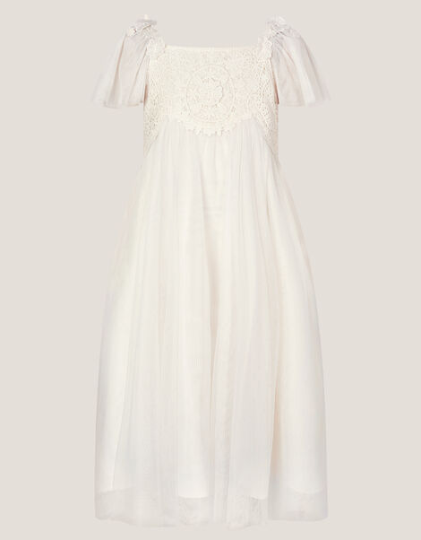 Starla Lace Tulle Dress, Ivory (IVORY), large