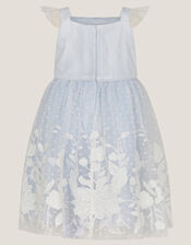 Baby Abigail Embroidered Party Dress, Blue (BLUE), large