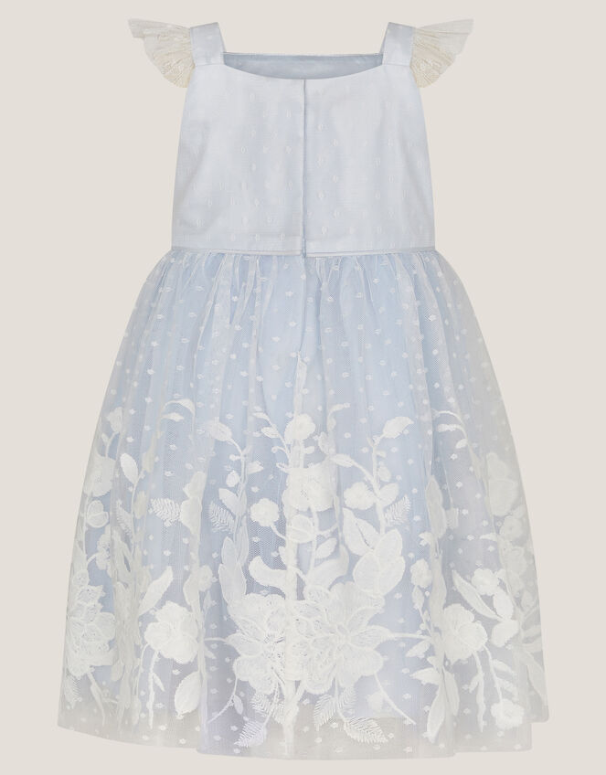 Baby Abigail Embroidered Party Dress, Blue (BLUE), large