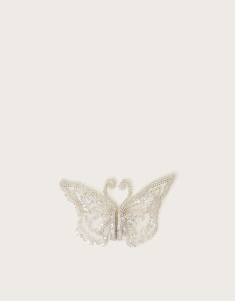 2-Pack Beaded Butterfly Wing Hair Clips, , large