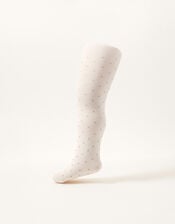 Baby Glitter Spot Tights, Gold (GOLD), large