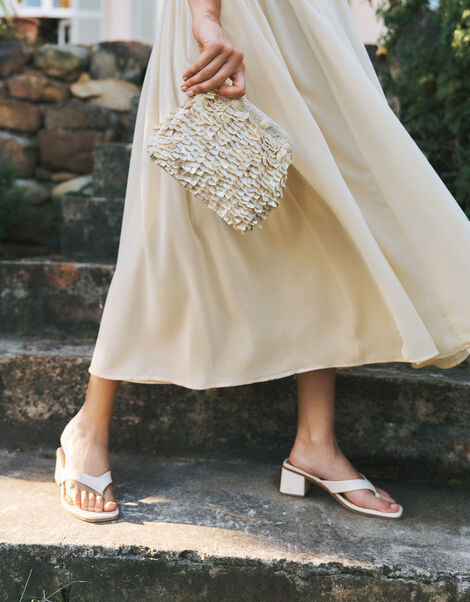 Enya Mother of Pearl Clutch Bag, , large