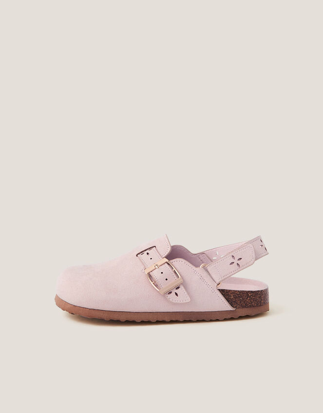 Cutwork Mules, Pink (PINK), large