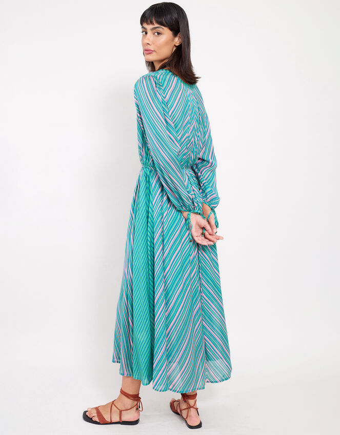 East Avery Mix Stripe Midi Dress, Multi (MULTI), large