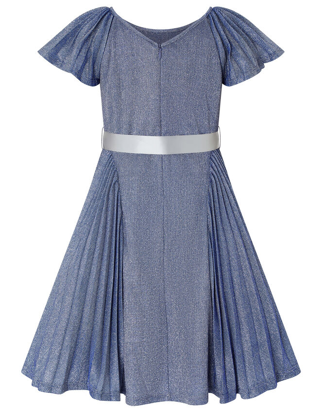 Mercury Metallic Dress, Blue (BLUE), large