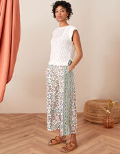 Short Sleeve Scallop Edge Jumper, Ivory (IVORY), large