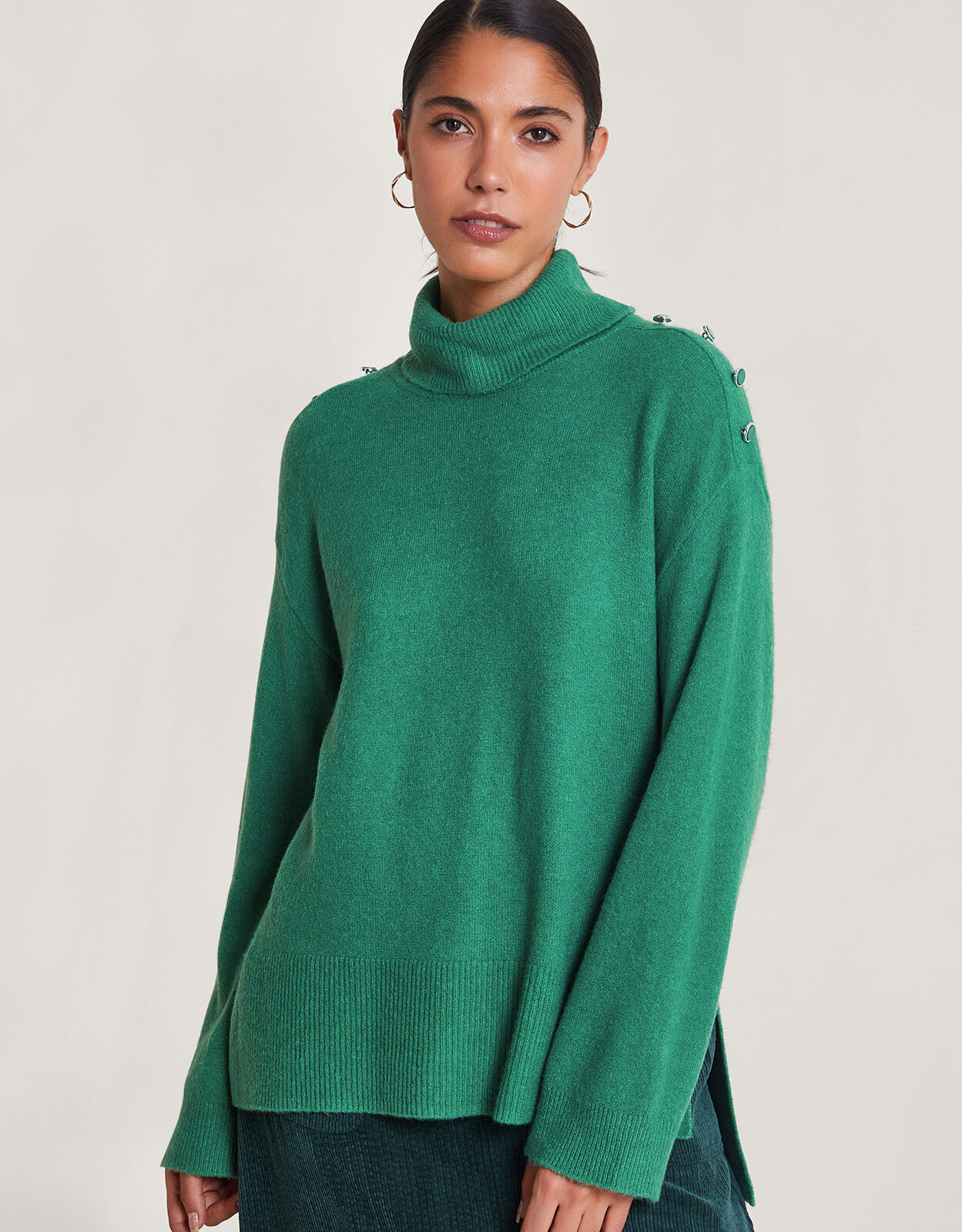 Green longline jumper outlet