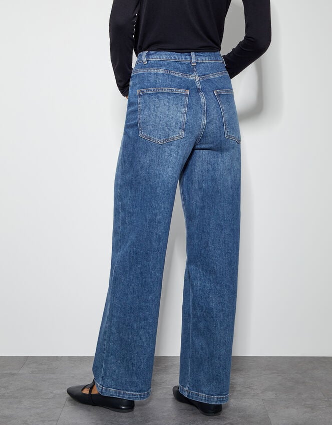 Ruby Wide Leg Jeans, Blue (DENIM BLUE), large