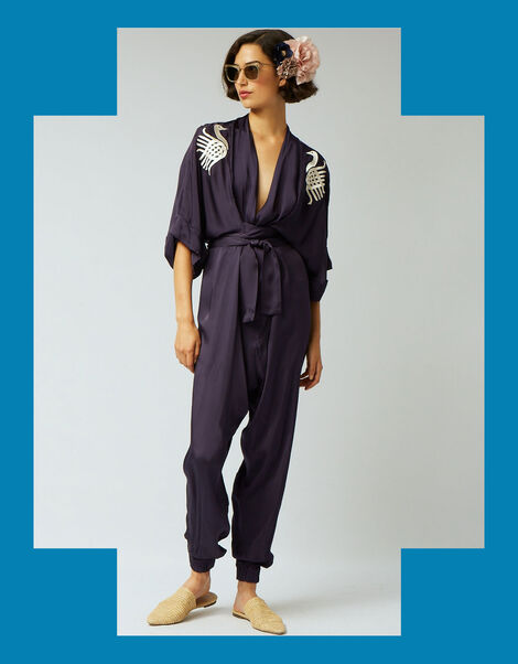 Tallulah and Hope Gloria Embroidered Jumpsuit Blue, Blue (NAVY), large