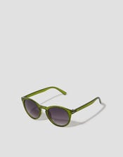 Tinted Round Sunglasses, , large