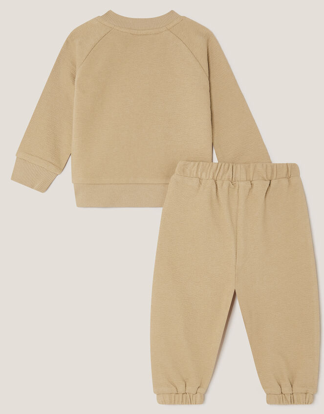Benny Bear Sweatshirt & Sweatpants Set, Brown (BROWN), large