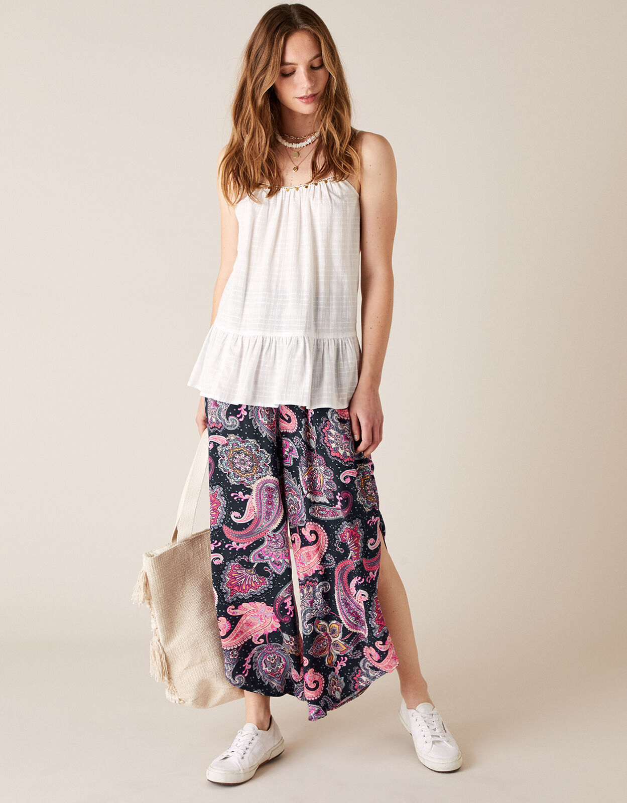 Monsoon cropped trousers on sale