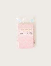 Baby Loveheart Lacey Tights, Pink (PINK), large