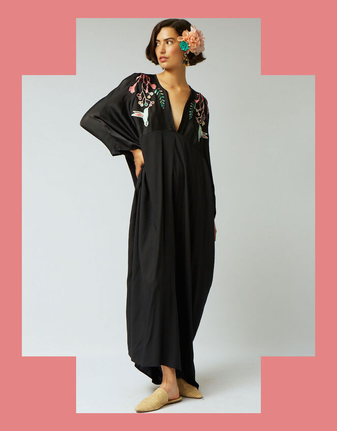 Tallulah and Hope Embroidered Maxi Kaftan, , large
