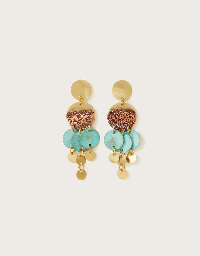 Sibilia Large Turquoise Charm Earrings , , large