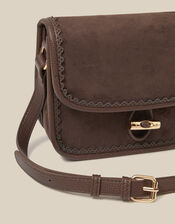 Amy Faux Suede Crossbody Bag, , large