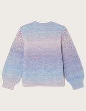Sequin Ombre Jumper, Purple (LILAC), large