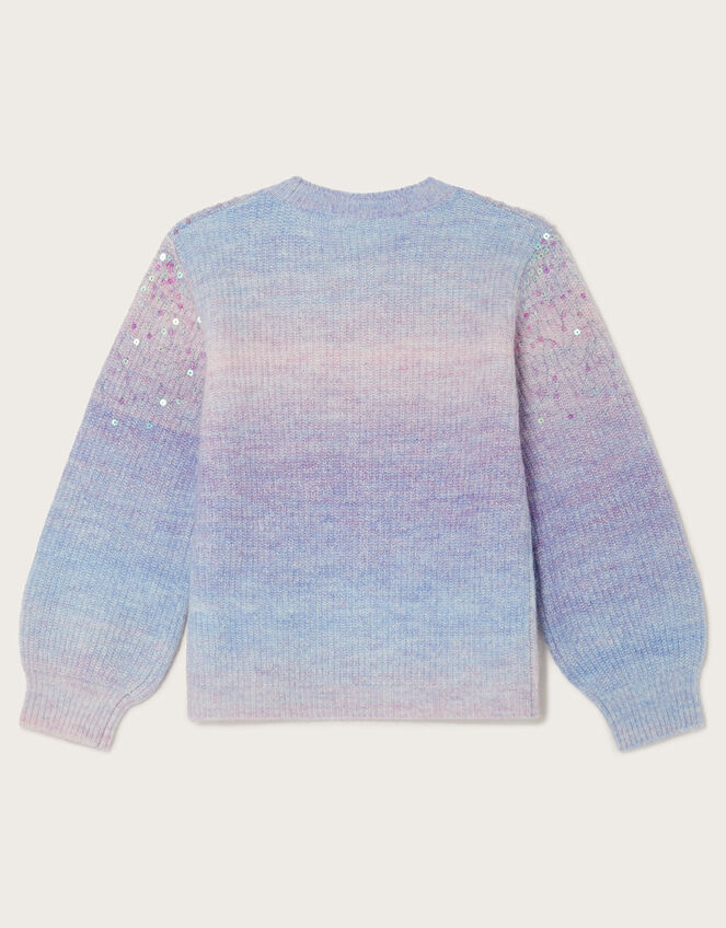 Sequin Ombre Jumper, Purple (LILAC), large