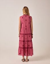 Maison Hotel Lili Sleeveless Embroidered Maxi Dress, Pink (PINK), large
