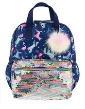Electric Unicorn Sequin Backpack, , large
