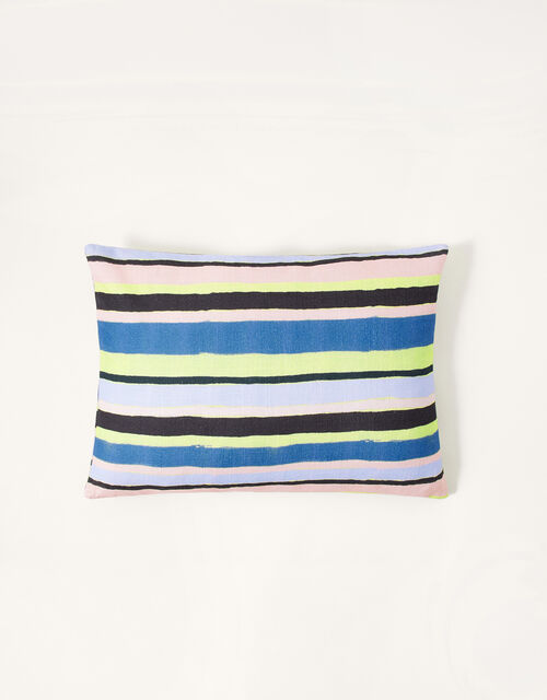 Stripe Rectangle Cotton Cushion, , large