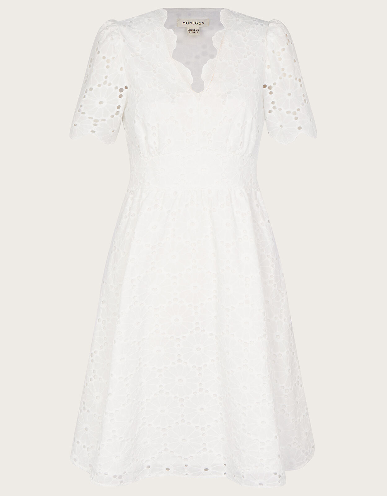 Monsoon white shop lace dress