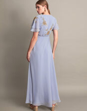 Kendra Embellished Maxi Dress, Blue (BLUE), large