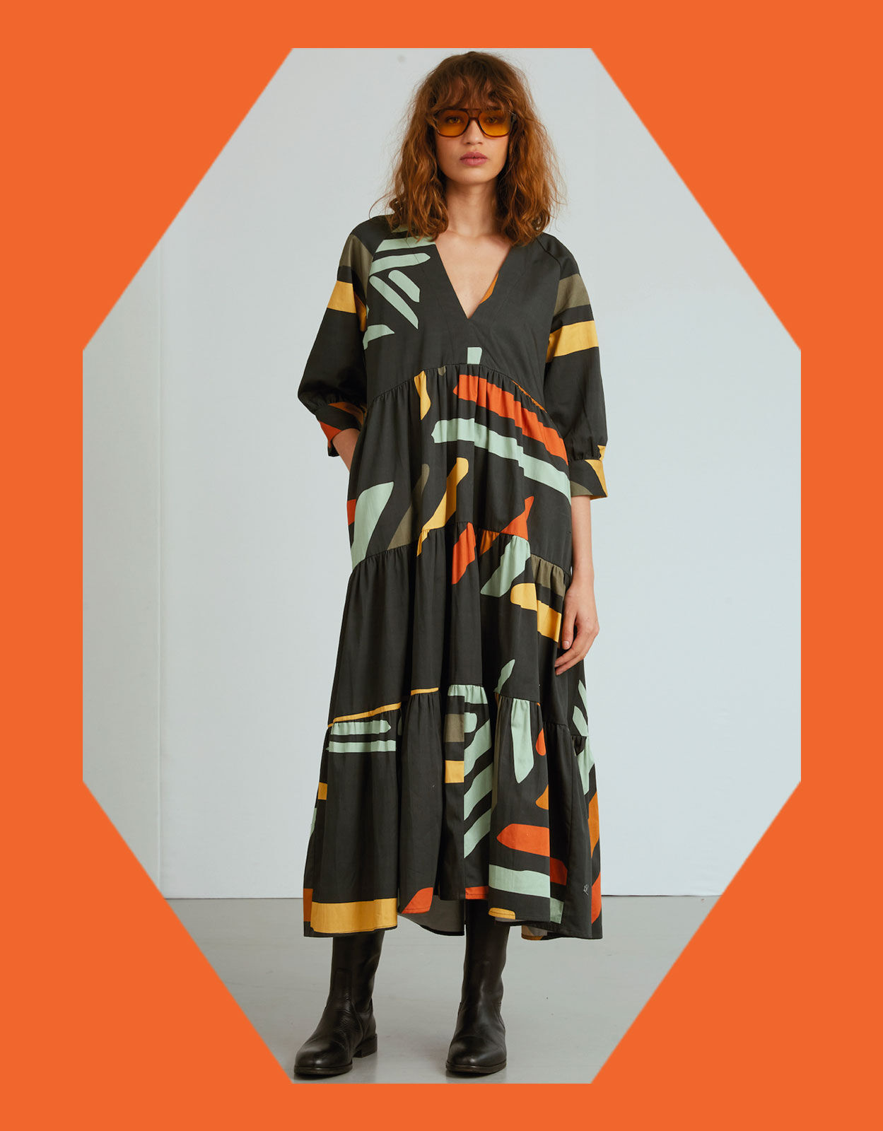 Tallulah and Hope Juliet Printed Maxi Dress Multi