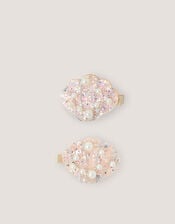 2-Pack Seashell Embellished Hair Clips, , large