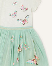 Butterfly Disco Dress, Blue (AQUA), large