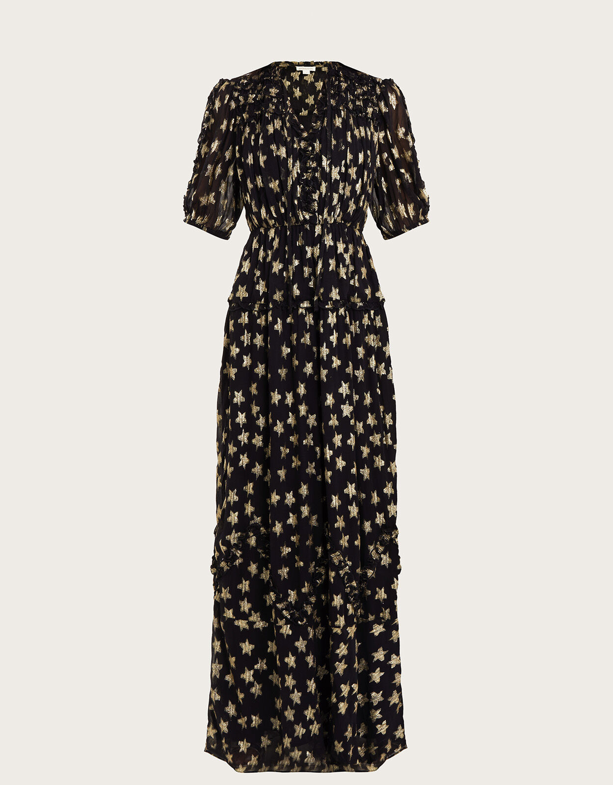Serenity Star Maxi Dress Black