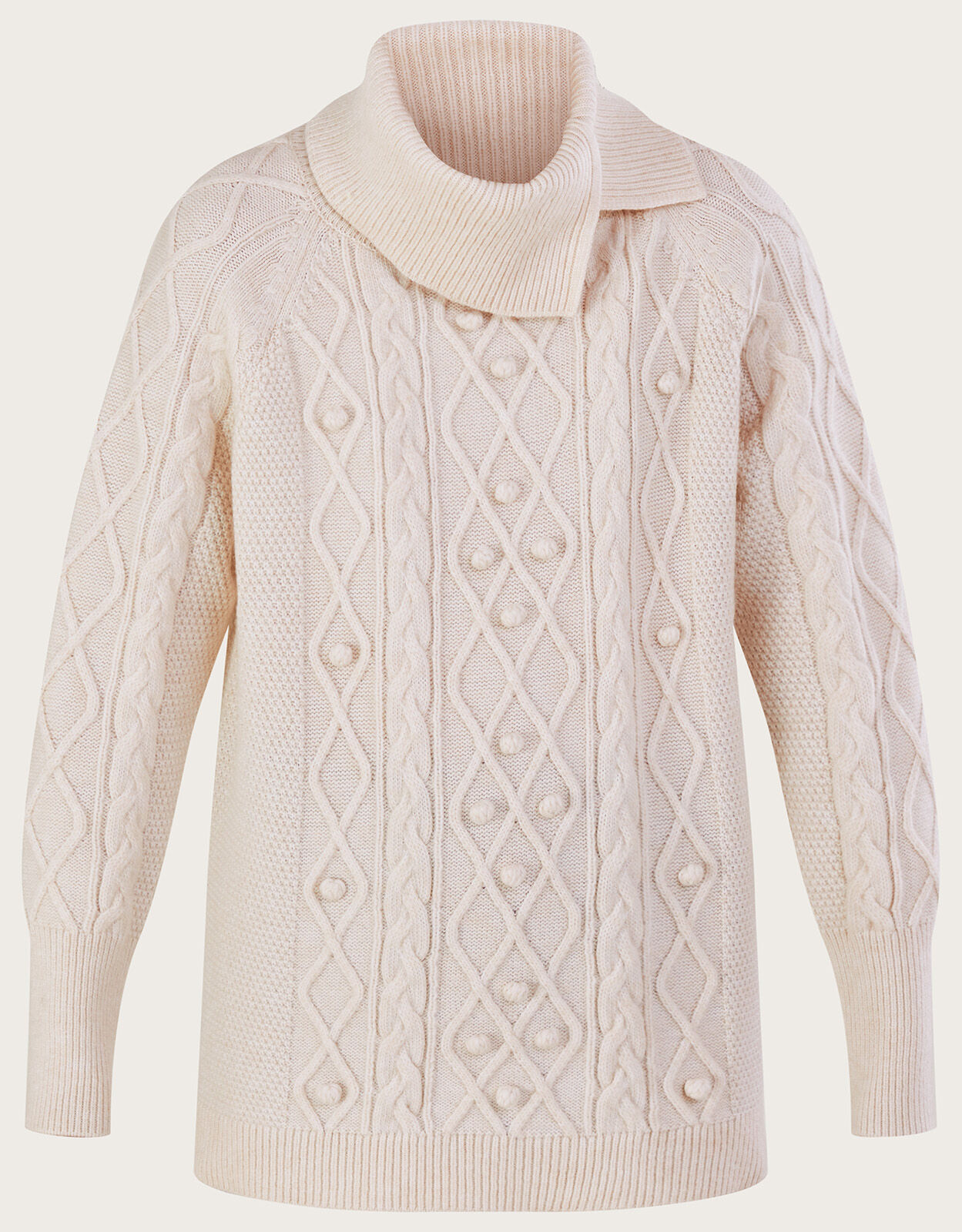 Next cream bobble jumper top