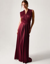 Thea Multiway Bridesmaid Dress, Red (BURGUNDY), large