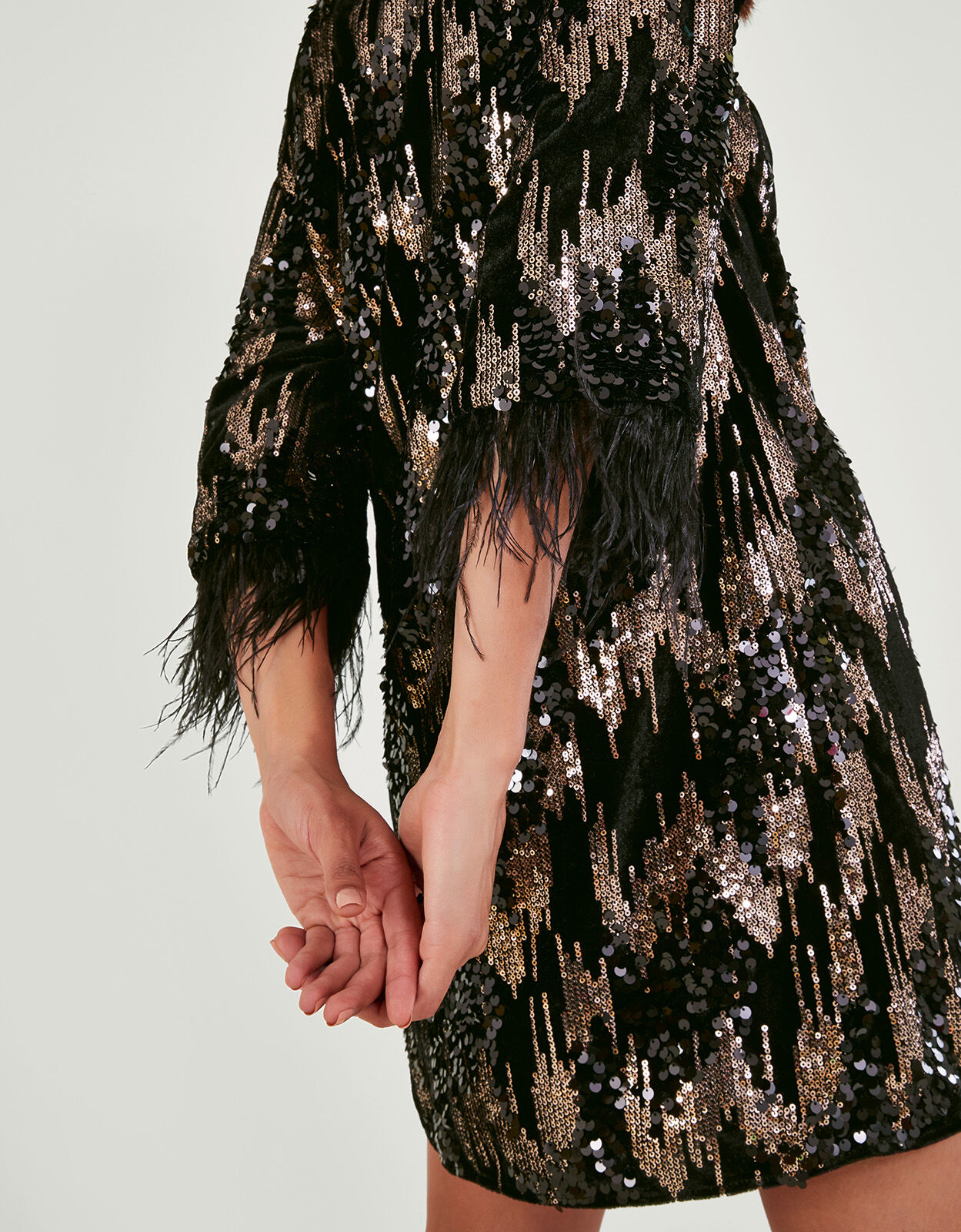 Monsoon marina online sequin maxi dress