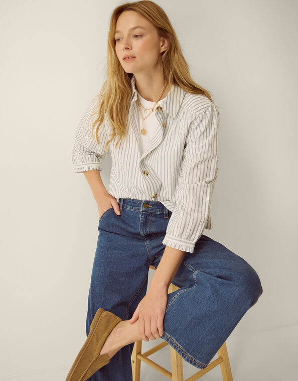 Jojo Wide Leg Jeans, Blue (MID AUTHENTIC BLUE), large
